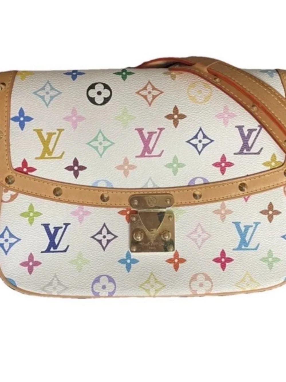 Louis Vuitton Sologne Murakami Multicolor Monogram Shoulder Bag
